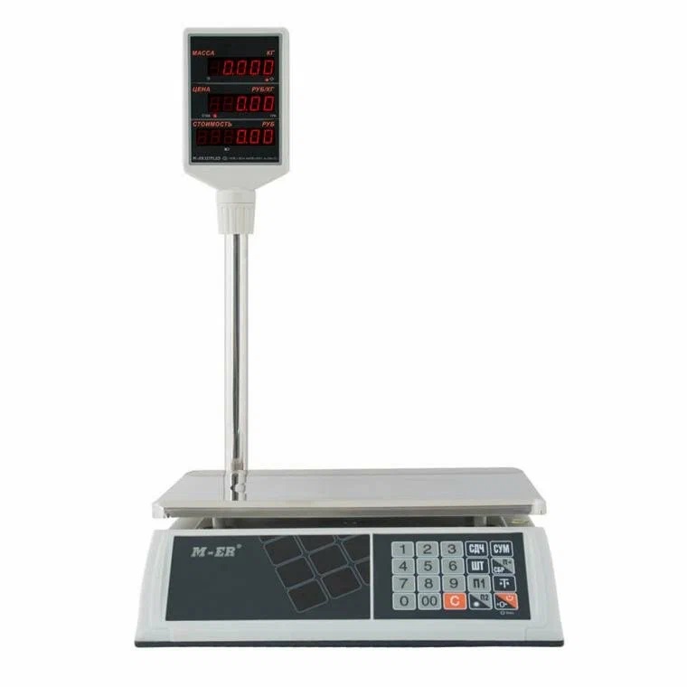 Весы торговые M-ER 327ACP-15.2 LED "Ceed" White Весы торговые M-ER 327ACP-15.2 LED "Ceed" White